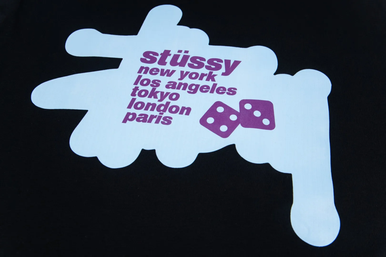 🔥 070# P55 （In Stock ） Stussy T Same Style ：Black White Size：S M L XL ： 260 ：